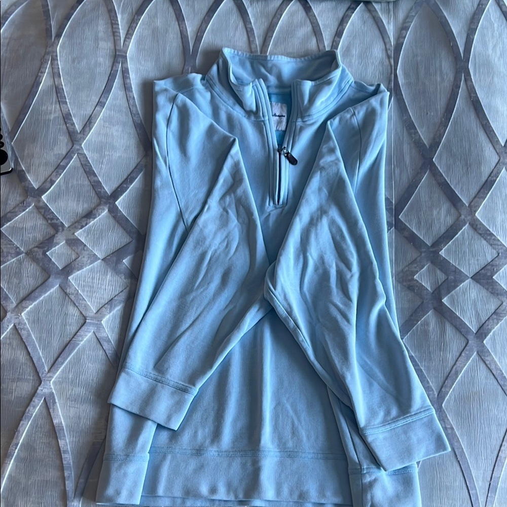 Tommy Bahama Light Blue Quarter-Zip Pullover
